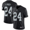 Nike Oakland Raiders #24 Marshawn Lynch Black Team Color Men’s Stitched NFL Vapor Untouchable Limited Jersey