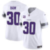 Minnesota Vikings #30 CJ Ham White 2024 FUSE With 4 Star C Patch Winter Jersey