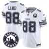 Mens Dallas Cowboys Dallas City Patch Vapor Limited Jersey Ceedee Lamb Jersey White