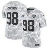 Maxx Crosby Las Vegas Raiders Nike 2024 Salute To Service Limited Jersey Arctic Camo