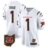 Mens Cincinnati Bengals 2024 Game Jersey Ja’marr Chase Jersey White