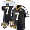 Men’s Saints Vapor Limited Jersey – New Orleans Patch – All Stitched – Alternate – Taysom Hill