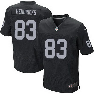 Men’s Oakland Raiders #83 Ted Hendricks Black Retired Player NFL Nike Elite Jersey