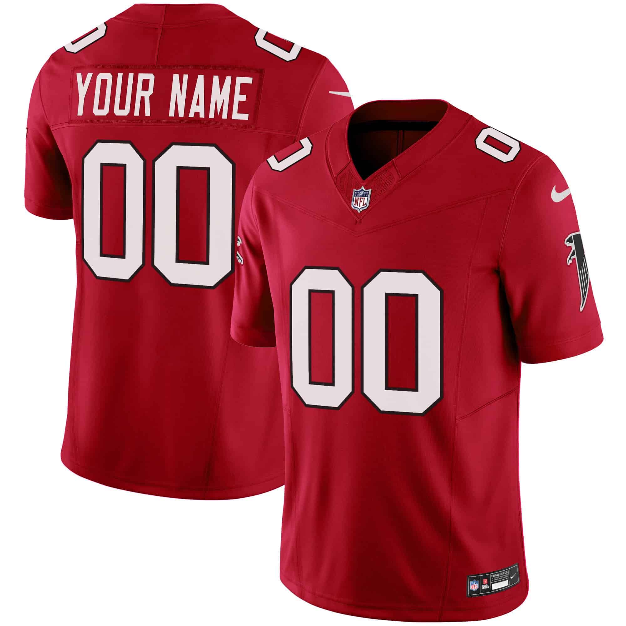 Atlanta Falcons Vapor Limited Custom Jersey – All Stitched – Men – Red