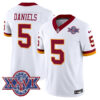 Washington Commanders Throwback 1992 Super Bowl XXVI Patch Vapor Limited Jersey – All Stitched Men Jayden Daniels Jersey