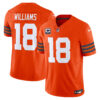 Men’s Chicago Bears Throwback Vapor Limited Jersey – All Stitched – Orange – Caleb Williams