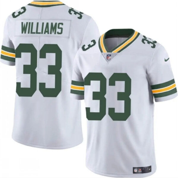 Green Bay Packers #33 Evan Williams White 2024 Vapor Untouchable Stitched Jersey