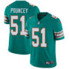 Nike Miami Dolphins #51 Mike Pouncey Aqua Green Alternate Men’s Stitched NFL Vapor Untouchable Limited Jersey