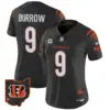 Womens Cincinnati Bengals 2024 Vapor Limited Jersey Joe Burrow Jersey Black