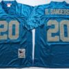 Detroit Lions #20 Barry Sanders blue Throwback Jersey