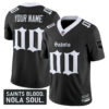 New Orleans Saints ‘Gothic Vieux Carr Edition’ Vapor Custom Jersey – All Stitched Men Black Jersey