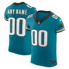 Jacksonville Jaguars Nike Alternate Vapor FUSE Elite Custom Jersey Teal