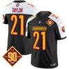 Men’s Washington Commanders 90th Anniversary Patch Vapor Limited Jersey – All Stitched – Black Alternate – Sean Taylor