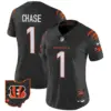 Womens Cincinnati Bengals 2024 Vapor Limited Jersey Ja’marr Chase Jersey Black