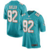 Zach Sieler Miami Dolphins Nike Game Jersey Aqua