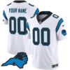 Panthers Vapor Limited Custom Jersey – Carolina Patch – All Stitched – Men – White