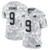 Bryce Young Carolina Panthers Nike 2024 Salute To Service Limited Jersey Arctic Camo