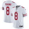 Nike San Francisco 49ers #8 Steve Young White Men’s Stitched NFL Vapor Untouchable Limited Jersey