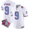 Men’s Titans 1997 Throwback Limited Vapor Jersey – All Stitched – White – Steve Mcnair