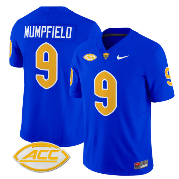 Men’s Pittsburgh Panthers 2024 Vapor Limited Jersey – All Stitched – Royal – Konata Mumpfield