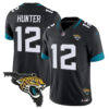 Men’s Jacksonville Jaguars Florida Patch Vapor Jersey – All Stitched Black Travis Hunter Jersey