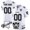 Raiders 2025 Vapor Limited Custom Jersey – 65th Anniversary – All Stitched Men White Limited Jersey