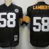 Pittsburgh Steelers #58 Jack Lambert Black Throwback Jersey