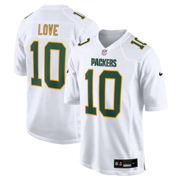 Green Bay Packers #10 Jordan Love Fashion Game Jersey – White