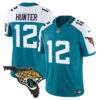 Men’s Jacksonville Jaguars Florida Patch Vapor Jersey – All Stitched Alternate Travis Hunter Jersey