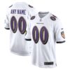Baltimore Ravens Nike Custom Game Jersey White