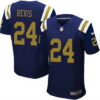 Men’s New York Jets #24 Darrelle Revis Navy Blue Alternate NFL Nike Elite Jersey