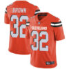 Nike Cleveland Browns #32 Jim Brown Orange Alternate Men’s Stitched NFL Vapor Untouchable Limited Jersey