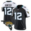 Men’s Jacksonville Jaguars Florida Patch Vapor Jersey – All Stitched Black Alternate Travis Hunter Jersey