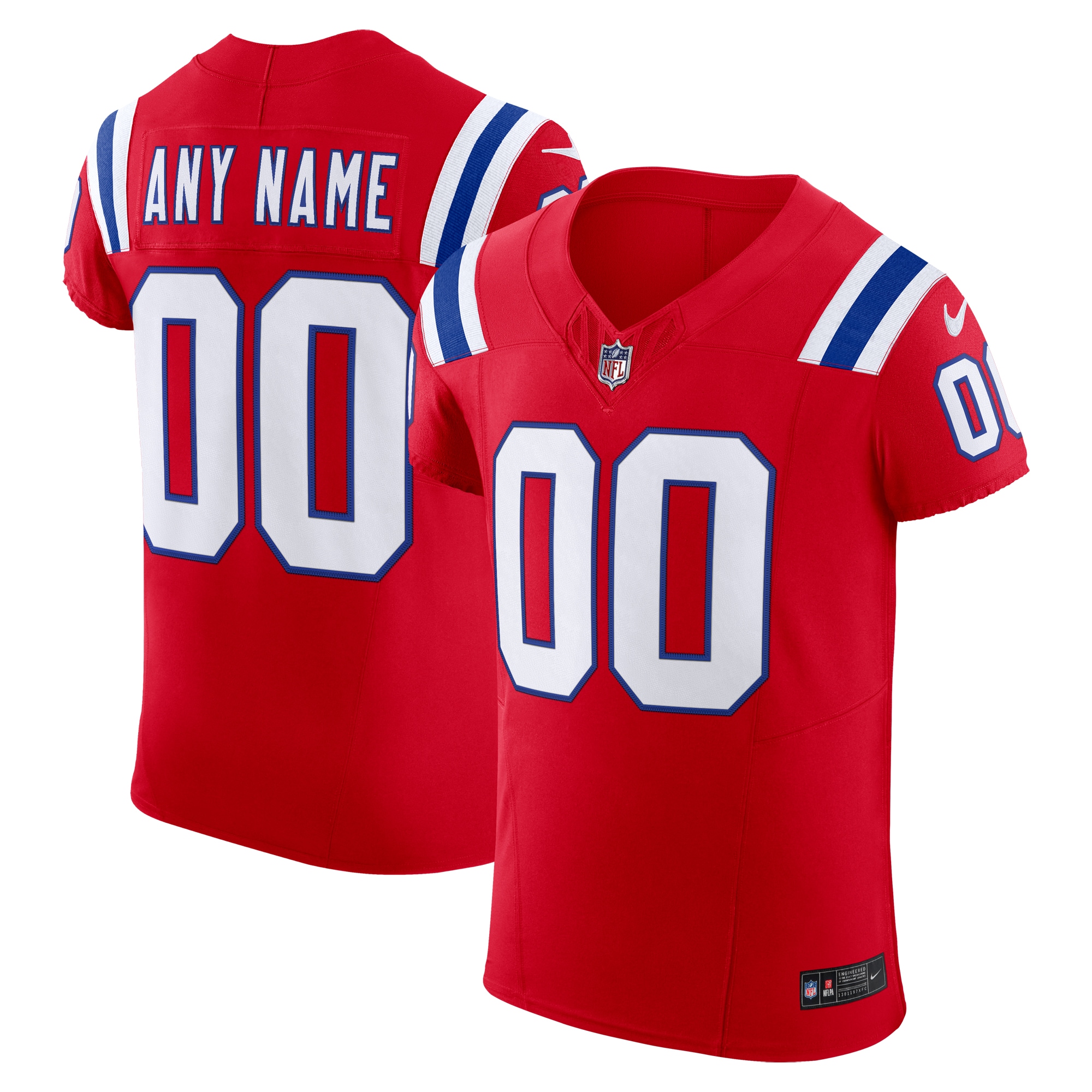 New England Patriots Nike Vapor FUSE Elite Custom Jersey Red