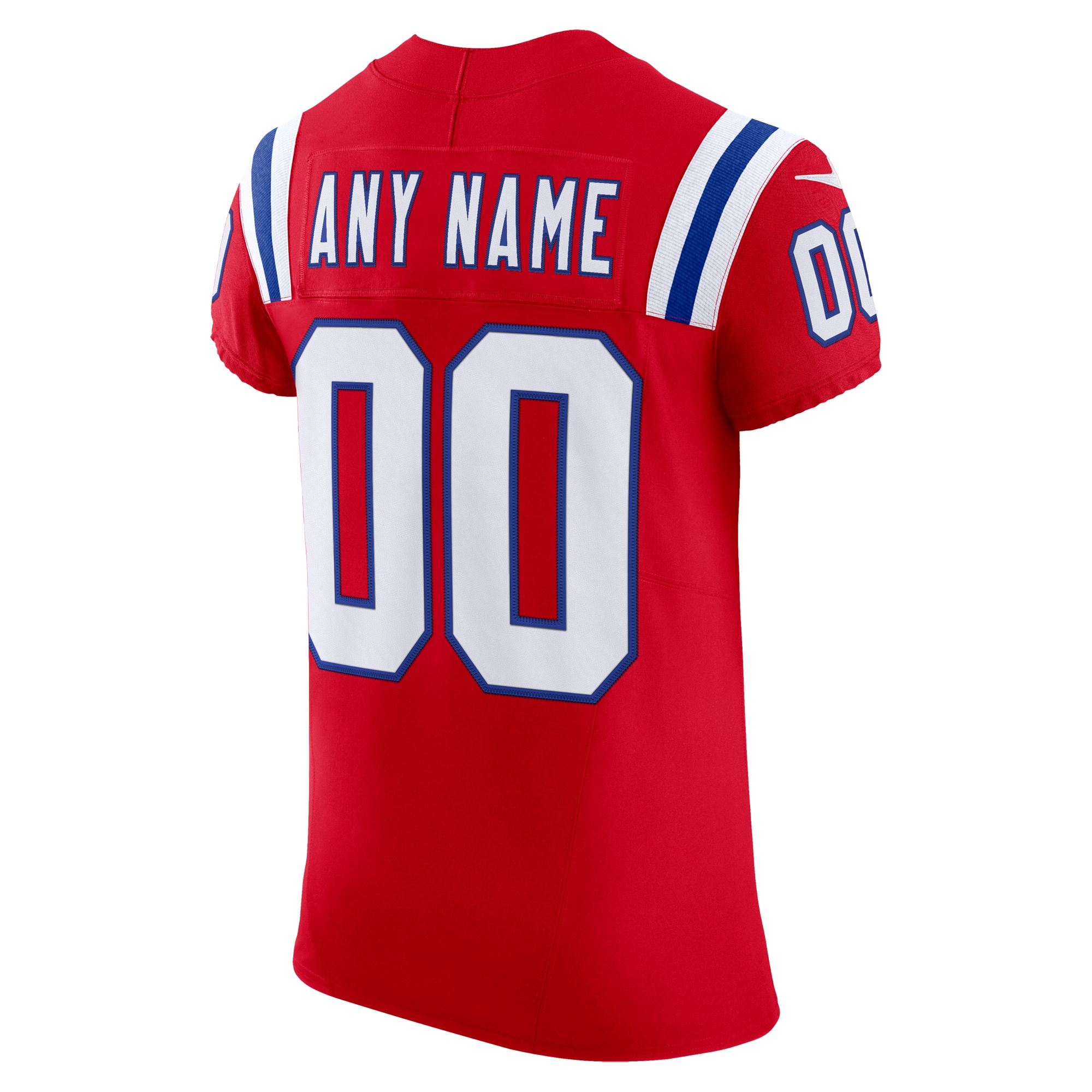 New England Patriots Nike Vapor FUSE Elite Custom Jersey Red - Image 3
