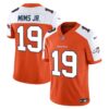 Men’s Denver Broncos Vapor Limited Jersey – All Stitched – Orange Alternate – Marvin Mims Jr.