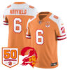 Men’s Tampa Bay Buccaneers ’76 Vapor Limited Jersey – All Stitched Creamsicle Alternate Baker Mayfield – 6 Jersey