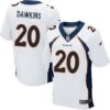Men’s Denver Broncos #20 Brian Dawkins White Retired Player NFL Nike Elite Jersey
