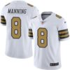 Nike Saints #8 Archie Manning White Men’s Stitched NFL Limited Rush Jersey