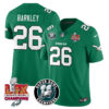 Men’s Philadelphia Eagles Super Bowl LIX Champions Jersey – All Stitched Kelly Green Saquon Barkley – 26 Jersey