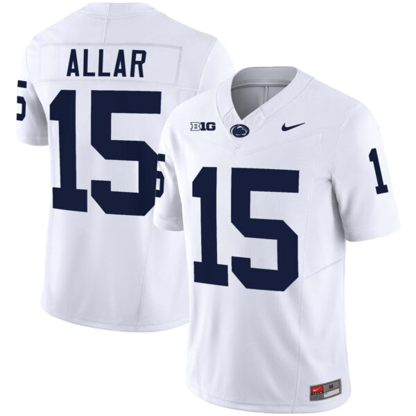 Men’s Penn State Nittany Lions Vapor Limited Jersey – All Stitched – White – Drew Allar