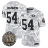49ers 2024 Salute to Service Establishment Year Patch Vapor Limited Jersey – All Stitched – Marines – Fred Warner Jersey