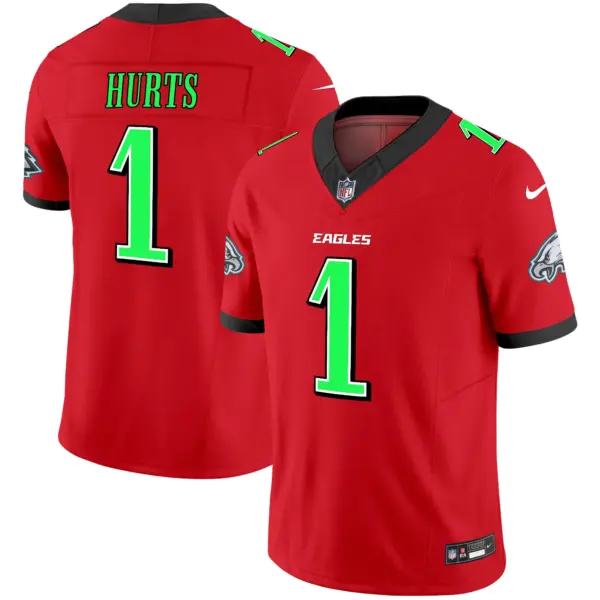 Mens Philadelphia Eagles 2024 Practice Vapor Limited Jersey Jalen Hurts Jersey Red