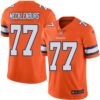 Nike Broncos #77 Karl Mecklenburg Orange Men’s Stitched NFL Limited Rush Jersey