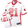 Nike 49ers #21 Deion Sanders White Men’s Stitched NFL Elite Drift Fashion Jersey