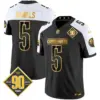 Mens Washington Commanders 90Th Anniversary Patch Gold Vapor Limited Jersey Jayden Daniels Jersey Alternate