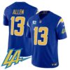 Men’s Chargers Vapor Limited Jersey V2 – All Stitched – Royal – Keenan Allen