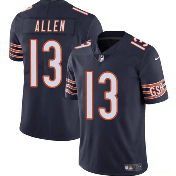 Men’s Chicago Bears #13 Keenan Allen Navy Vapor Football Stitched Jersey