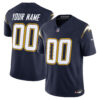 Los Angeles Chargers 2025 Alternate Charger Power Vapor Limited Custom Jersey – All Stitched Men Navy Jersey
