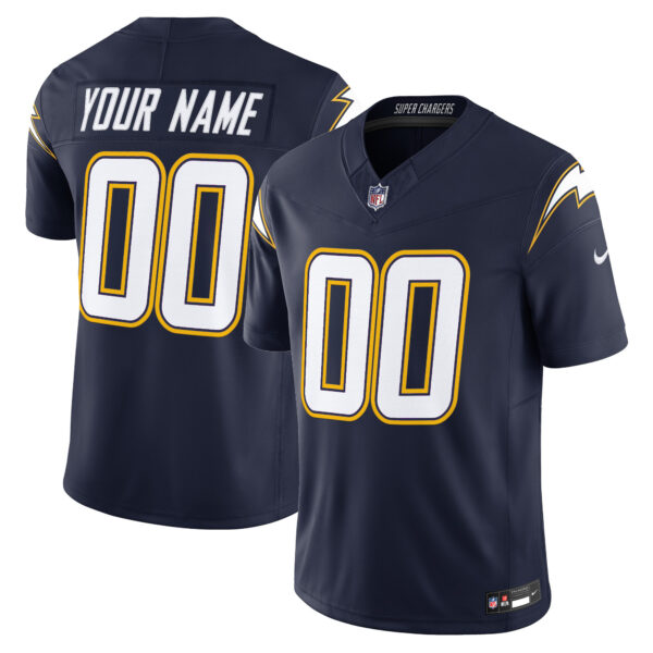 Los Angeles Chargers 2025 Alternate Charger Power Vapor Limited Custom Jersey – All Stitched Men Navy Jersey